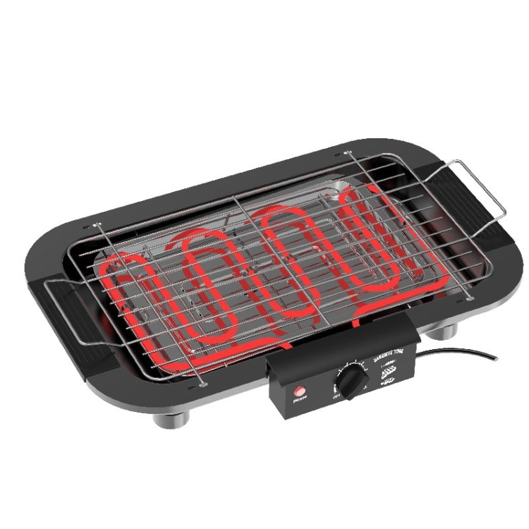 เตาย่างไฟฟ้า 1800W สำหรับบาร์บีคิวที่บ้าน ปลั๊ก UK สีแดง ปลั๊ก UK สีดำ