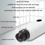 เครื่องเจียรเล็บสัตว์เลี้ยงอัตโนมัติเต็มรูปแบบพร้อมไฟ LED