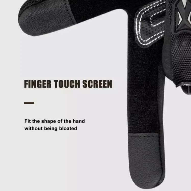 ถุงมือขี่มอเตอร์ไซค์กลางแจ้ง กันลื่น หน้าจอสัมผัส ป้องกันแดด, M, L, XL, XXL