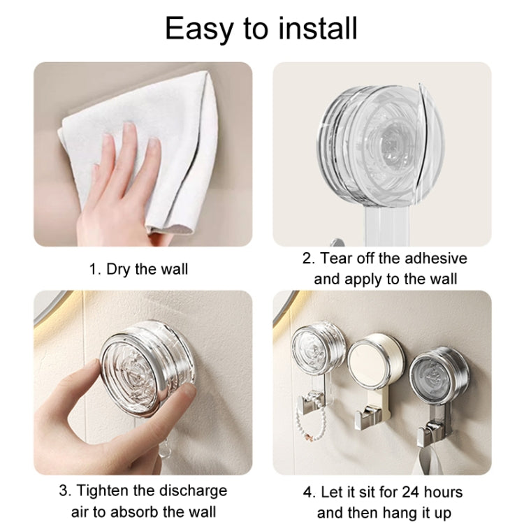 Bathroom Suction Cup Hooks Household Wall Mounted Hanging Organizer