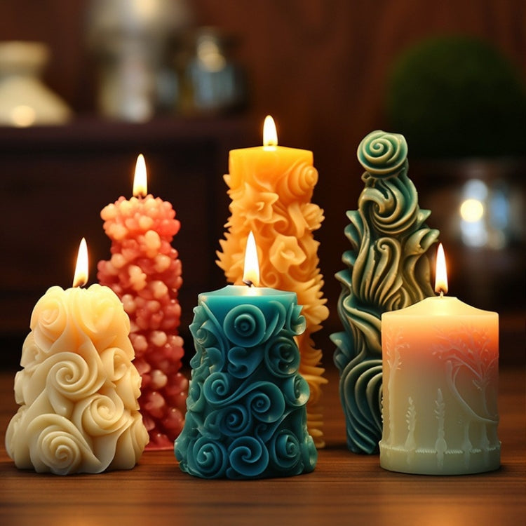 Christmas Tree Aromatherapy Candle Ornaments DIY Silicone Mold, C1 ZL-268-1, C1 ZL-268-2, C1 ZL-268-3, D1  ZL-269-1, D2  ZL-269-2, D3  ZL-269-3, D4  ZL-269-4