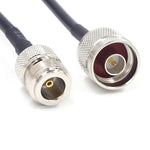 สายอะแดปเตอร์ N ตัวผู้เป็น N ตัวเมีย RG58 สำหรับขยายสัญญาณวิทยุ WiFi ยาว 0.5 ม., 1 ม., 3 ม., 5 ม., 10 ม.