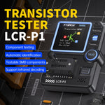 FNIRSI LCR-P1 เครื่องทดสอบทรานซิสเตอร์ อุปกรณ์ตรวจสอบชิ้นส่วนอิเล็กทรอนิกส์มัลติฟังก์ชัน LCR-P1