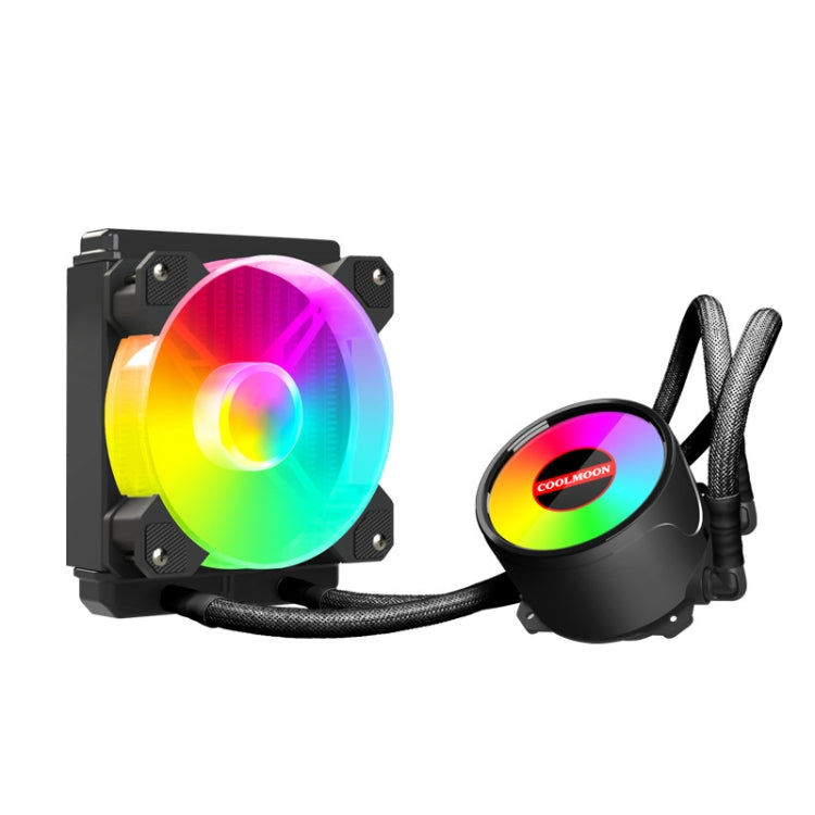 พัดลมระบายความร้อน CPU COOLMOON RGB120 5V ARGB แบบแถวเดียว รวมหลายแพลตฟอร์ม, RGB120