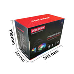 พัดลมระบายความร้อน CPU COOLMOON RGB120 5V ARGB แบบแถวเดียว รวมหลายแพลตฟอร์ม, RGB120