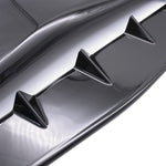 Universal Carbon Car Hood Scoop Air Flow Intake Decorative Turbo Bonnet Vent Cover With Tape