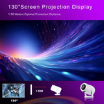 โปรเจคเตอร์อัจฉริยะระบบ Android 12.0 HY400 แบบพกพาสำหรับครอบครัว, ปลั๊ก US, ปลั๊ก EU, ปลั๊ก UK, ปลั๊ก AU