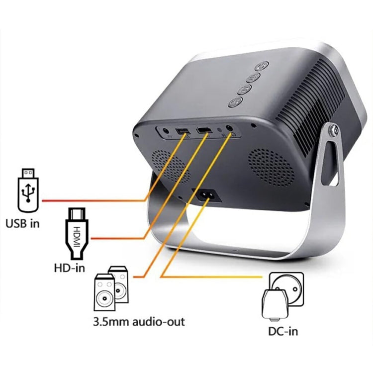 โปรเจคเตอร์ขนาดเล็กแบบพกพา สมาร์ทโฮมเธียเตอร์ รุ่น Android 4K HD, รุ่นแสดงผลหน้าจอเดียวสำหรับโทรศัพท์มือถือ