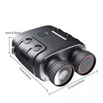 อุปกรณ์กล้องส่องทางไกลอินฟราเรดกลางคืน 2.4 นิ้ว ซูม 5X HD 1080P กล้องสองตา D18