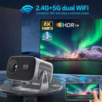 โปรเจคเตอร์พกพาอัจฉริยะ Android 4K รุ่น A10, ปลั๊ก US, ปลั๊ก UK, ปลั๊ก EU, ปลั๊ก AU