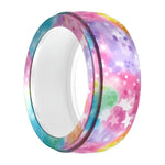 เคสซิลิโคนยืดหยุ่นพิมพ์ลายสำหรับ Samsung Galaxy Ring / Oura Ring กันรอยขีดข่วน ขนาด S, M