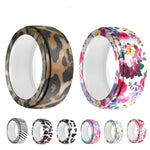 เคสซิลิโคนยืดหยุ่นพิมพ์ลายสำหรับ Samsung Galaxy Ring / Oura Ring กันรอยขีดข่วน ขนาด S, M