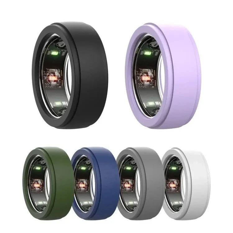 เคสซิลิโคนสีทึบสำหรับ Samsung Galaxy Ring / Oura Ring กันรอยขีดข่วน ขนาด S