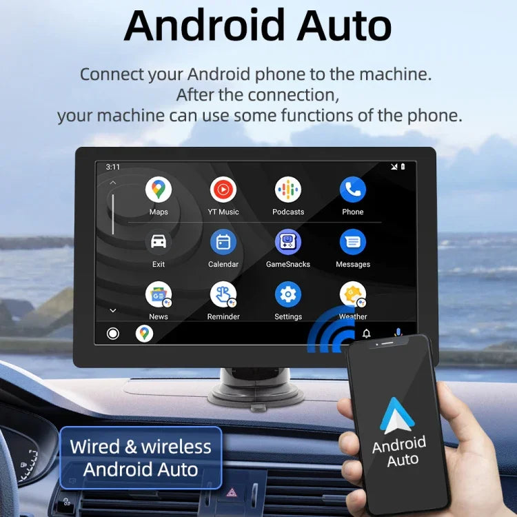 เครื่องเล่น MP5 หน้าจอ HD สำหรับรถยนต์ทั่วไป พร้อมจอภาพถอยหลัง ไม่มีตัวกล้อง