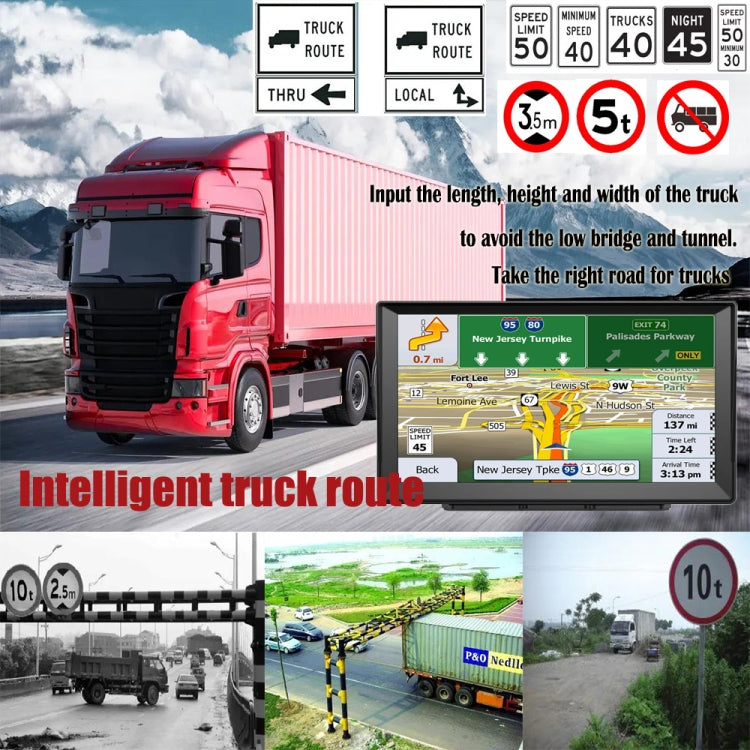 9 Inch 8G/256M Car GPS Navigator With Large Screen Capacitive Bluetooth Map, United States, Canada, Mexico Map, Europe Map, United Kingdom Map, Germany Map, Russia + Ukraine + Belarus Map, Australia Map, South America Map, Middle East Map              ...