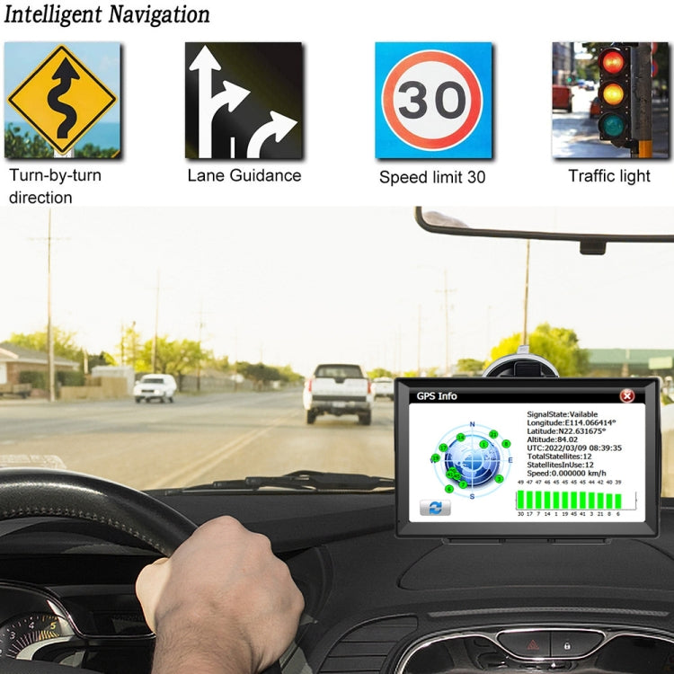 9 Inch 8G/256M Car GPS Navigator With Large Screen Capacitive Bluetooth Map, United States, Canada, Mexico Map, Europe Map, United Kingdom Map, Germany Map, Russia + Ukraine + Belarus Map, Australia Map, South America Map, Middle East Map              ...
