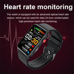 สมาร์ทวอทช์วงแหวนวัด ECG อุณหภูมิ อัตราการเต้นหัวใจ ความดันโลหิต สุขภาพ รองรับบลูทูธสำหรับโทรศัพท์ สีซิลิโคนดำ สีซิลิโคนแดง สีซิลิโคนฟ้า หนังสีดำ หนังสีน้ำตาล