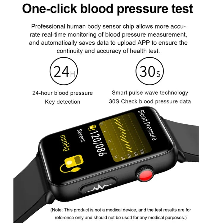 สมาร์ทวอทช์วงแหวนวัด ECG อุณหภูมิ อัตราการเต้นหัวใจ ความดันโลหิต สุขภาพ รองรับบลูทูธสำหรับโทรศัพท์ สีซิลิโคนดำ สีซิลิโคนแดง สีซิลิโคนฟ้า หนังสีดำ หนังสีน้ำตาล