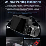M700A เครื่องบันทึกวิดีโอรถยนต์ 3 ช่อง 4K UHD หน้า+1080P ภายใน+2K หลัง+GPS+WiFi กล้องติดรถยนต์, M700A