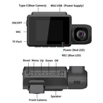 M700A เครื่องบันทึกวิดีโอรถยนต์ 3 ช่อง 4K UHD หน้า+1080P ภายใน+2K หลัง+GPS+WiFi กล้องติดรถยนต์, M700A