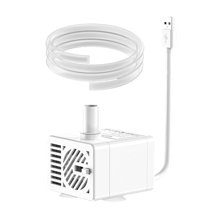 ปั๊มน้ำดื่มสัตว์เลี้ยง USB Innovator Group 5V ปั๊มน้ำ DC ไร้เสียงแบบไร้แปรงถ่าน พร้อมท่อ 1 เมตร และ 2 เมตร ระบบระบายน้ำอัตโนมัติ ปิดเครื่องเมื่อไม่มีน้ำ