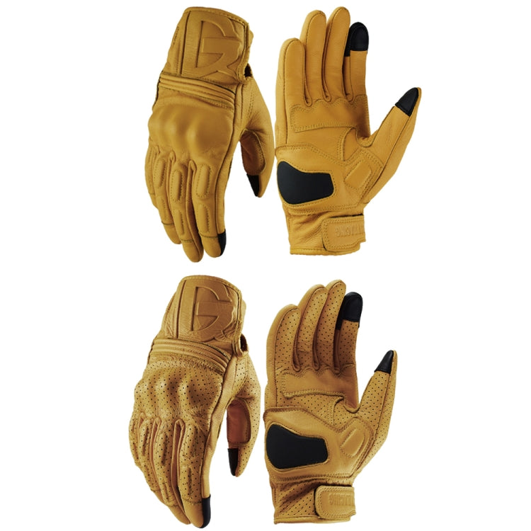 GHOST RACING Motorcycle Riding Anti-fall Warm Breathable Full-finger Gloves, M, L, XL, XXL