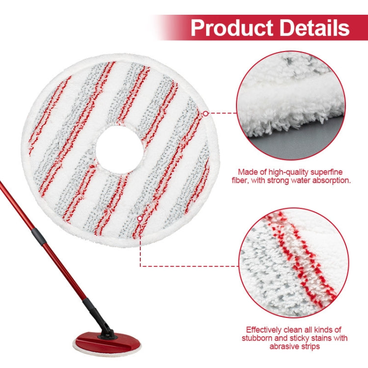 สำหรับผ้ารีฟิลผ้าม็อบหมุน Vileda Spin & Clean ผ้าคลุมไมโครไฟเบอร์แบบกลม