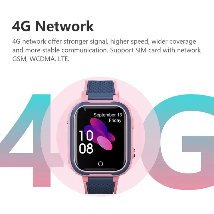 นาฬิกาอัจฉริยะสำหรับเด็ก LT21 ขนาด 1.4 นิ้ว 4G รองรับเครือข่ายทั่วโลก กันน้ำมาตรฐาน IP67 พร้อม WIFI