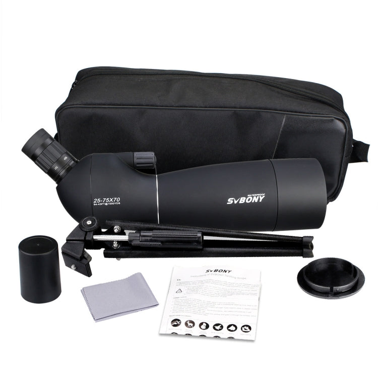 กล้องส่องนก SVBONY SV28 กำลังขยาย 25-75x70 กันน้ำ IP65 เลนส์ตา 21 มม.
