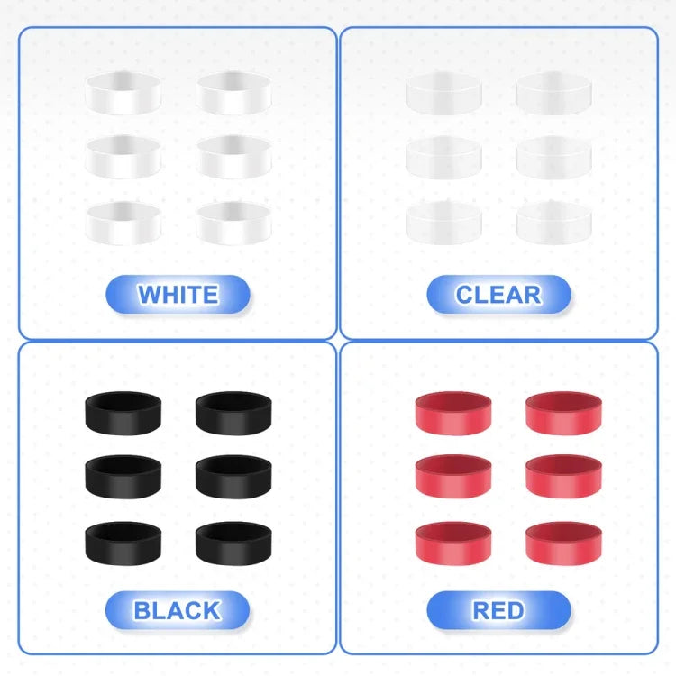 ซิลิโคนป้องกันจอยสติ๊ก 12 คู่ สำหรับ Steam Deck / PS4 / PS5 / Switch / Xbox, 12 คู่สีผสม