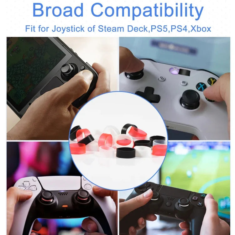 ซิลิโคนป้องกันจอยสติ๊ก 12 คู่ สำหรับ Steam Deck / PS4 / PS5 / Switch / Xbox, 12 คู่สีผสม