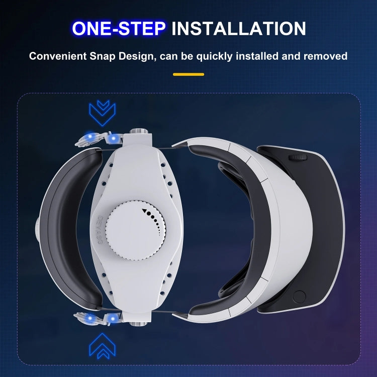 DEVASO สำหรับ PlayStation VR 2 สายคาดศีรษะ Elite แบบไม่ลื่น สบาย ลดน้ำหนัก สำหรับ PlayStation VR 2 ABS