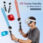DEVASO สำหรับ Meta Quest 3S / 3 เกมดาบไฟ เกมกอล์ฟ เสาเสริม อุปกรณ์จับเบสบอล