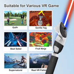 DEVASO สำหรับ Meta Quest 3S / 3 เกมดาบไฟ เกมกอล์ฟ เสาเสริม อุปกรณ์จับเบสบอล