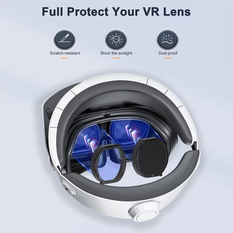 DEVASO สำหรับ PlayStation VR 2 ชุดปกแว่นตาแม่เหล็ก 6-in-1 ป้องกันรอยขีดข่วน 6-in-1
