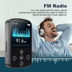 เครื่องเล่นเพลง MP3 บลูทูธ HIFI พร้อมคลิปกีฬา หน้าจอสัมผัส MP4 ไม่มีการ์ด TF, ความจุ 8GB, 16GB, 32GB, 64GB, 128GB