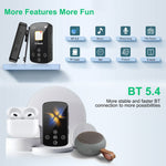 เครื่องเล่นเพลง MP3 บลูทูธ HIFI พร้อมคลิปกีฬา หน้าจอสัมผัส MP4 ไม่มีการ์ด TF, ความจุ 8GB, 16GB, 32GB, 64GB, 128GB