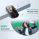 เครื่องเล่นเพลง MP3 บลูทูธ HIFI พร้อมคลิปกีฬา หน้าจอสัมผัส MP4 ไม่มีการ์ด TF, ความจุ 8GB, 16GB, 32GB, 64GB, 128GB