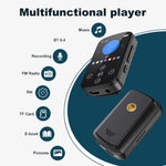 เครื่องเล่นเพลง MP3 บลูทูธ HIFI พร้อมคลิปกีฬา หน้าจอสัมผัส MP4 ไม่มีการ์ด TF, ความจุ 8GB, 16GB, 32GB, 64GB, 128GB
