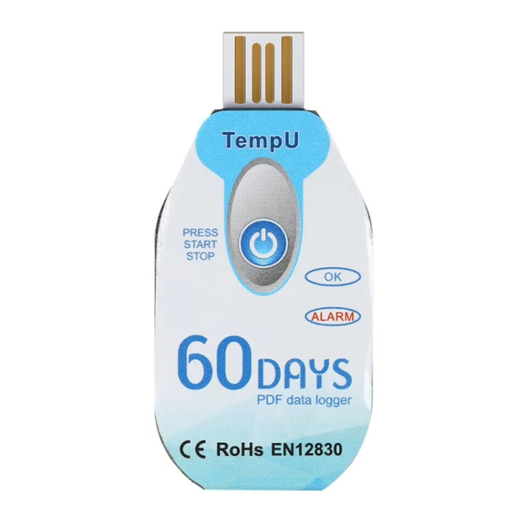 เครื่องบันทึกอุณหภูมิใช้ครั้งเดียว TempU สำหรับรถขนส่งโซ่เย็น, 30 วัน, 60 วัน, 90 วัน