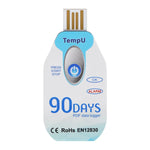 เครื่องบันทึกอุณหภูมิใช้ครั้งเดียว TempU สำหรับรถขนส่งโซ่เย็น, 30 วัน, 60 วัน, 90 วัน