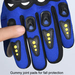 Motorcycle Gloves Men Riding Racing Anti-Slip Hard Shell Outdoor Full Finger Touchscreen Gloves, Average