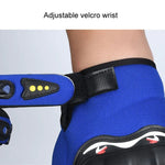 Motorcycle Gloves Men Riding Racing Anti-Slip Hard Shell Outdoor Full Finger Touchscreen Gloves, Average