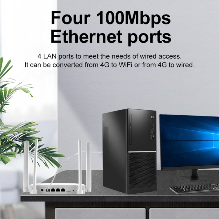 เราเตอร์ไร้สาย 4G CPE แบบเสียบปลั๊ก WiFi 6 จุดเชื่อมต่อเครือข่าย ปลั๊กยุโรป EC21