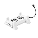 พัดลมระบายความร้อนฐานเครื่องเล่น XBOX Series S พร้อมไฟ LED ในตัว, พัดลมระบายความร้อนฐานสีขาว, พัดลมระบายความร้อนฐานสีดำ