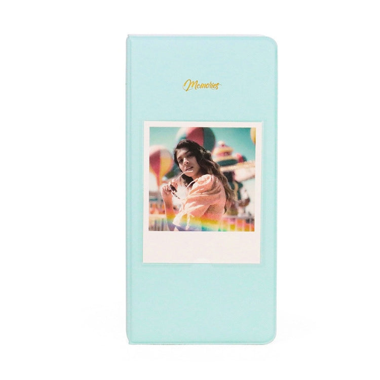 64-Piece 5 Inch Photo Storage Album, White, Black, Light Blue, Brown, Green, Pink, Blue, Purple