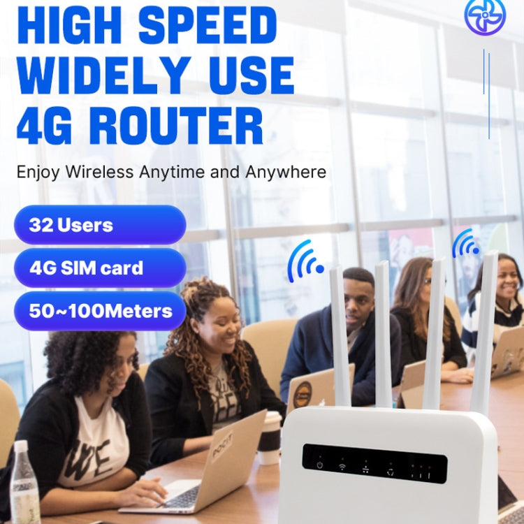 เราเตอร์ไร้สาย 4G CPE WiFi6 แบบเสียบปลั๊ก สองพอร์ต จุดเชื่อมต่อไร้สาย ปลั๊กยุโรป สำหรับยุโรป / เอเชีย / แอฟริกา