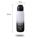 แก้วน้ำ Tritan ความจุ 1000ml สีไล่เฉด สำหรับกีฬากลางแจ้ง