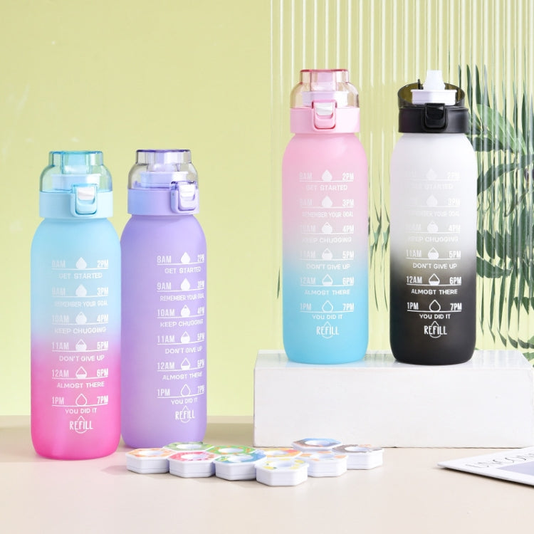 แก้วน้ำ Tritan ความจุ 1000ml สีไล่เฉด สำหรับกีฬากลางแจ้ง