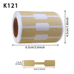 สติ๊กเกอร์กระดาษคราฟท์ทำมือตกแต่งราคาสินค้า, K121, K122, K123